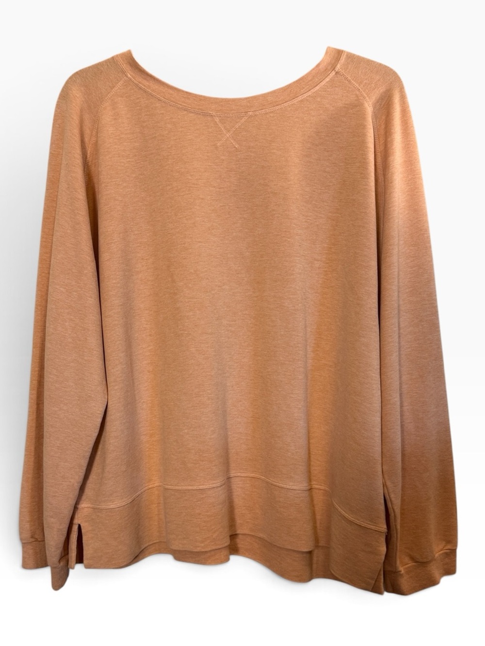 Kettlewell Colours Woman’s Relaxed Peach Casual Crewneck Pullover Sweatshirt L